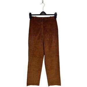 Vintage JRS women's corduroy pant high Rise straight leg brown size 9